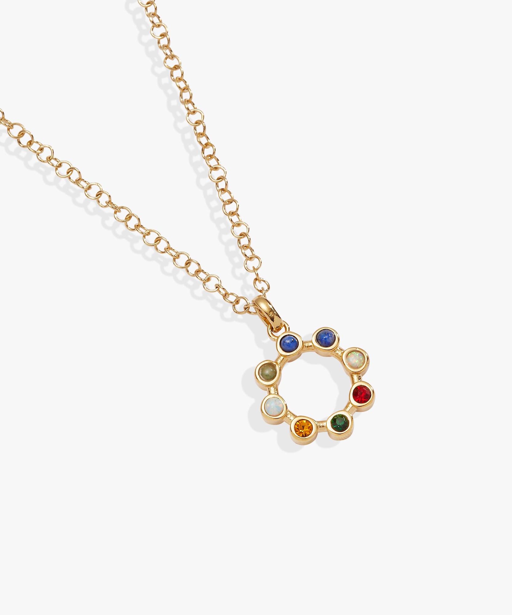 'I Love You' Hidden Message Acrostic Necklace