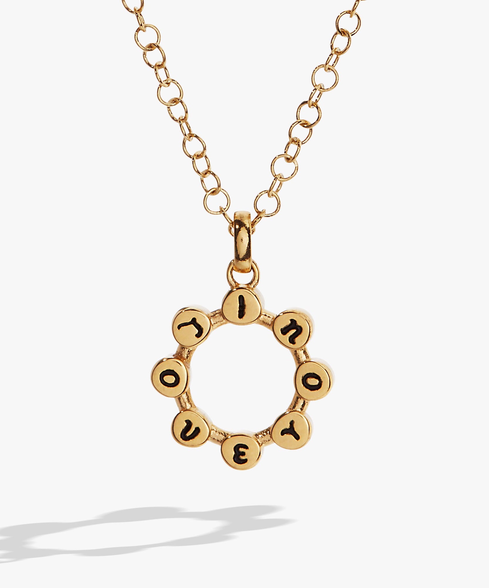 'I Love You' Hidden Message Acrostic Necklace