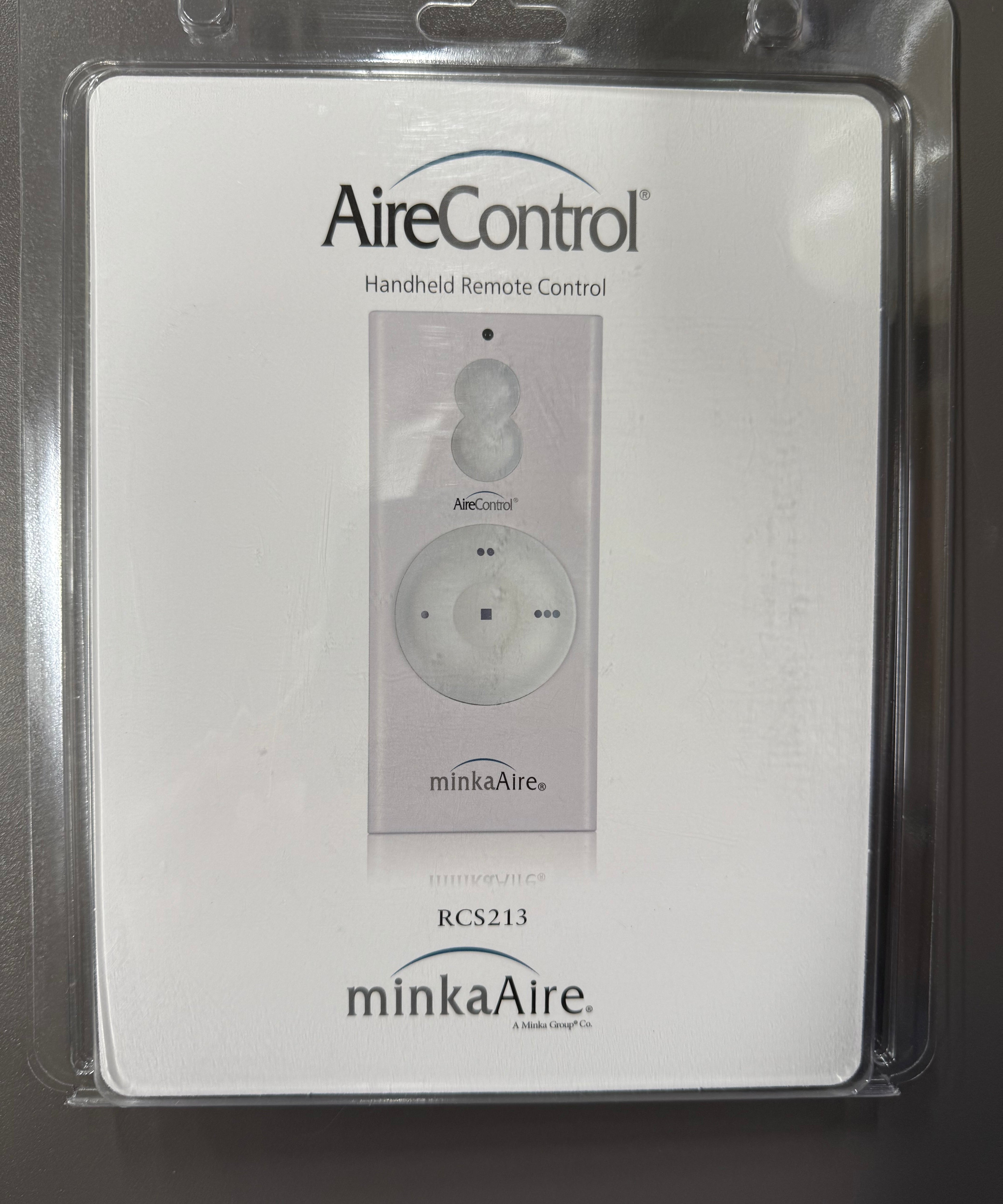 Minka-Aire 3-Speed 256 Bit Handheld Ceiling Fan Remote Control - White - RCS213, TR110A, KUJCE10007