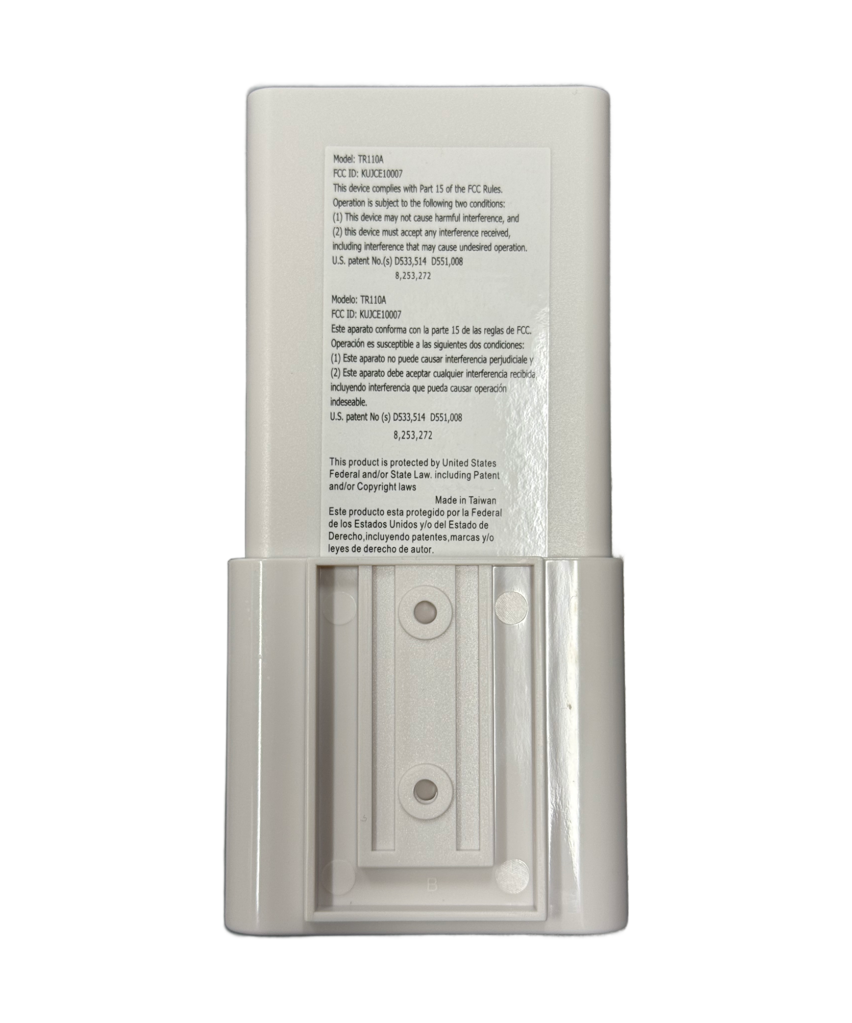 Minka-Aire 3-Speed 256 Bit Handheld Ceiling Fan Remote Control with Reverse Key - White - RCS212, TR110A, KUJCE10007