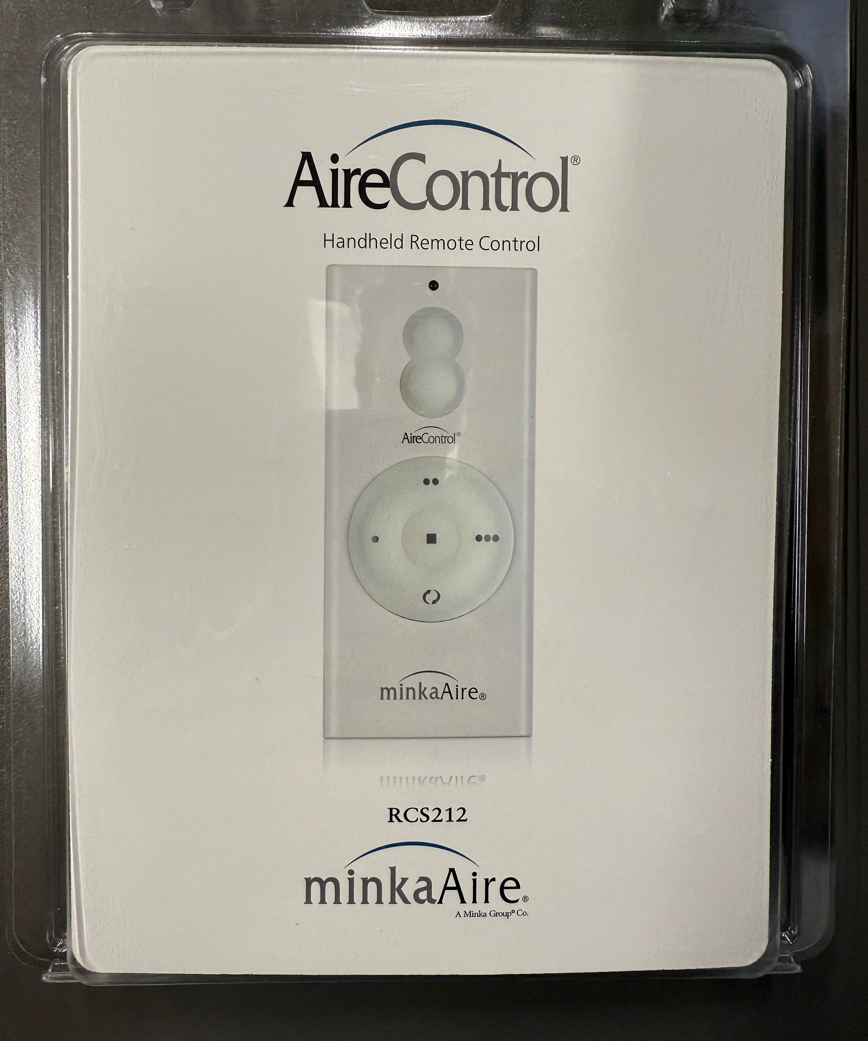 Minka-Aire 3-Speed 256 Bit Handheld Ceiling Fan Remote Control with Reverse Key - White - RCS212, TR110A, KUJCE10007