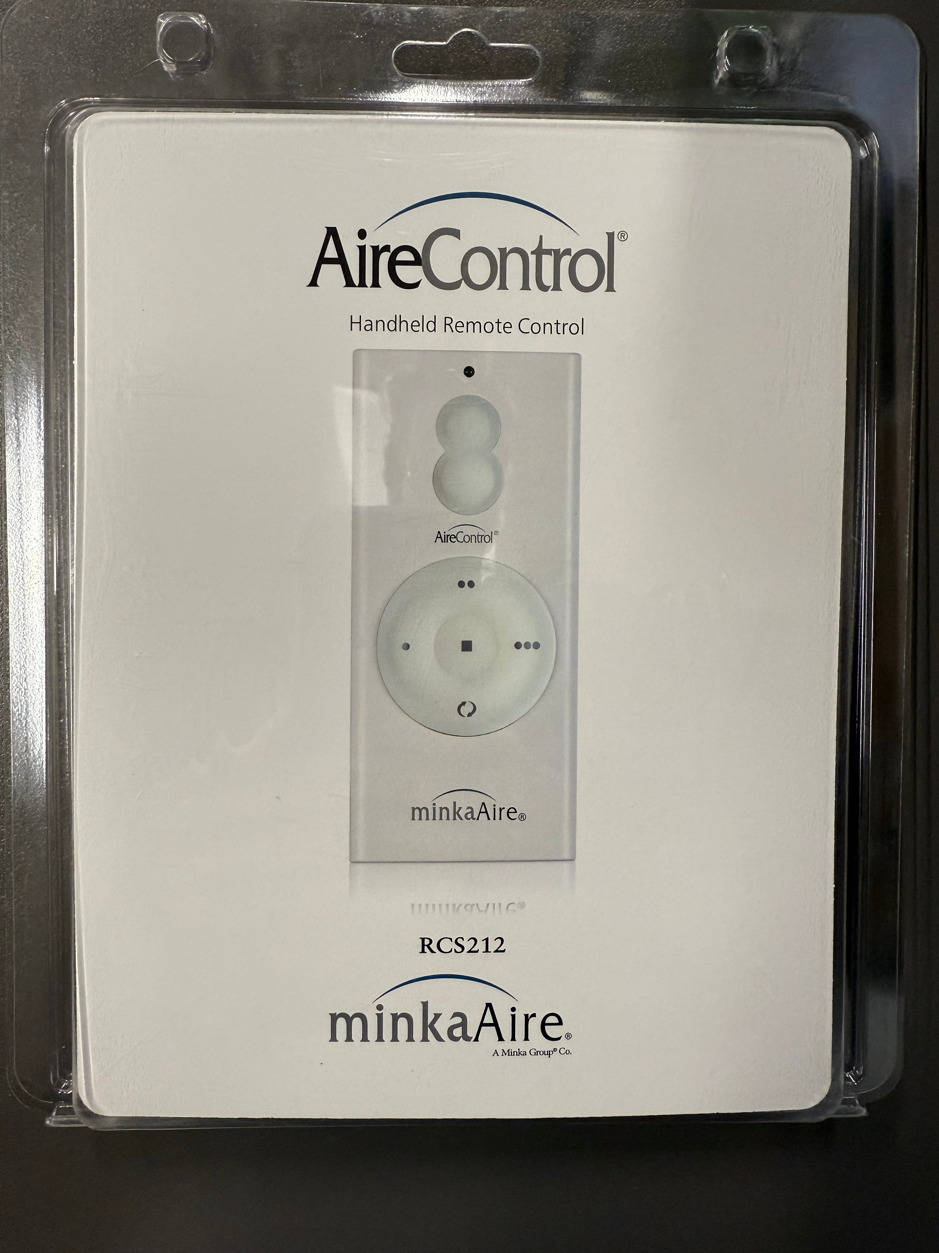 Minka-Aire 3-Speed 256 Bit Handheld Ceiling Fan Remote Control with Reverse Key - White - RCS212, TR110A, KUJCE10007