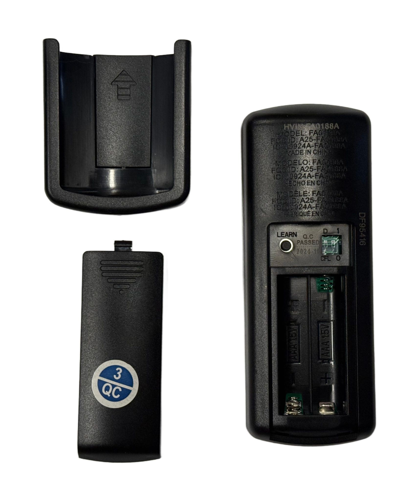 Harbor Breeze Remote Control and Receiver Kit for Boltz III, Mac III, Reverdy, and Crestwell Ceiling Fans - 4L000016450