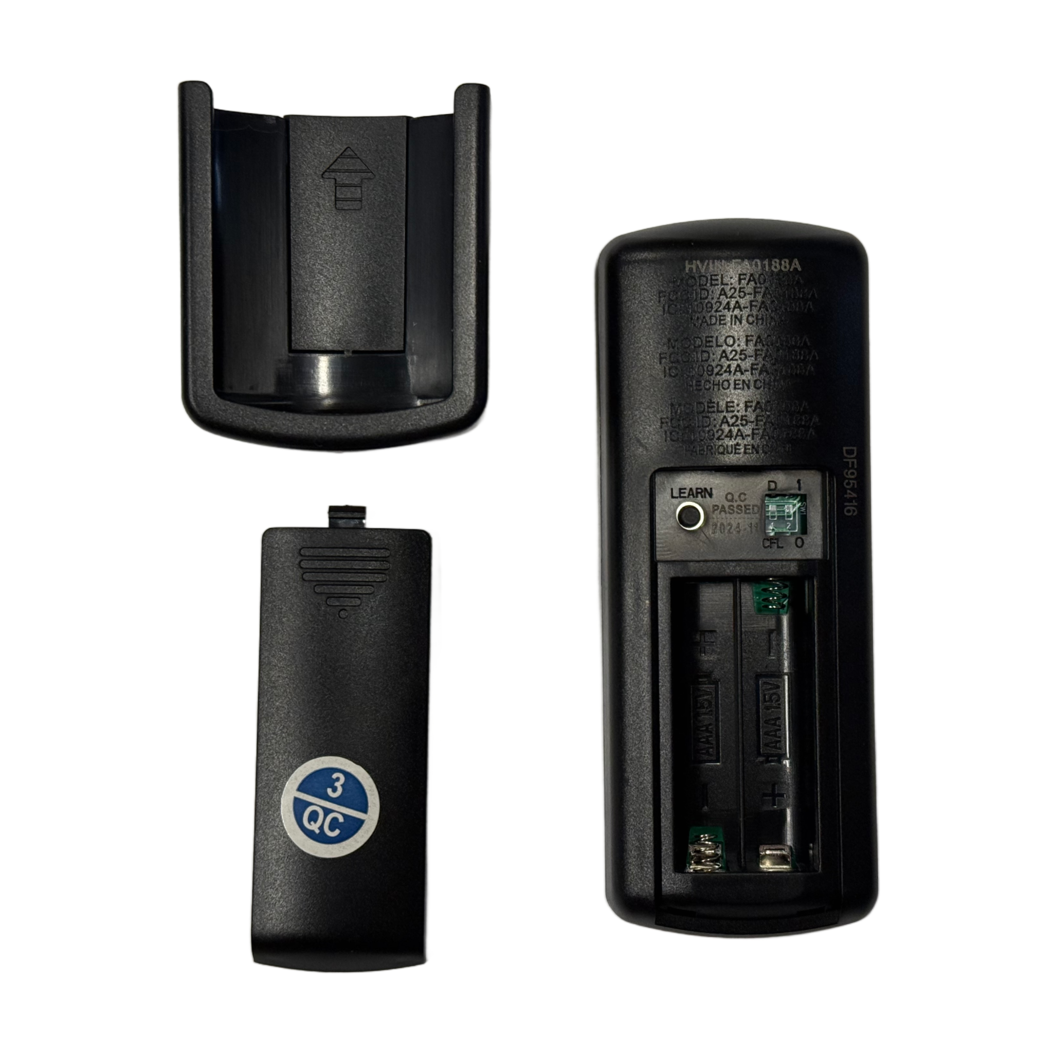 Harbor Breeze Remote Control and Receiver Kit for Boltz III, Mac III, Reverdy, and Crestwell Ceiling Fans - 4L000016450