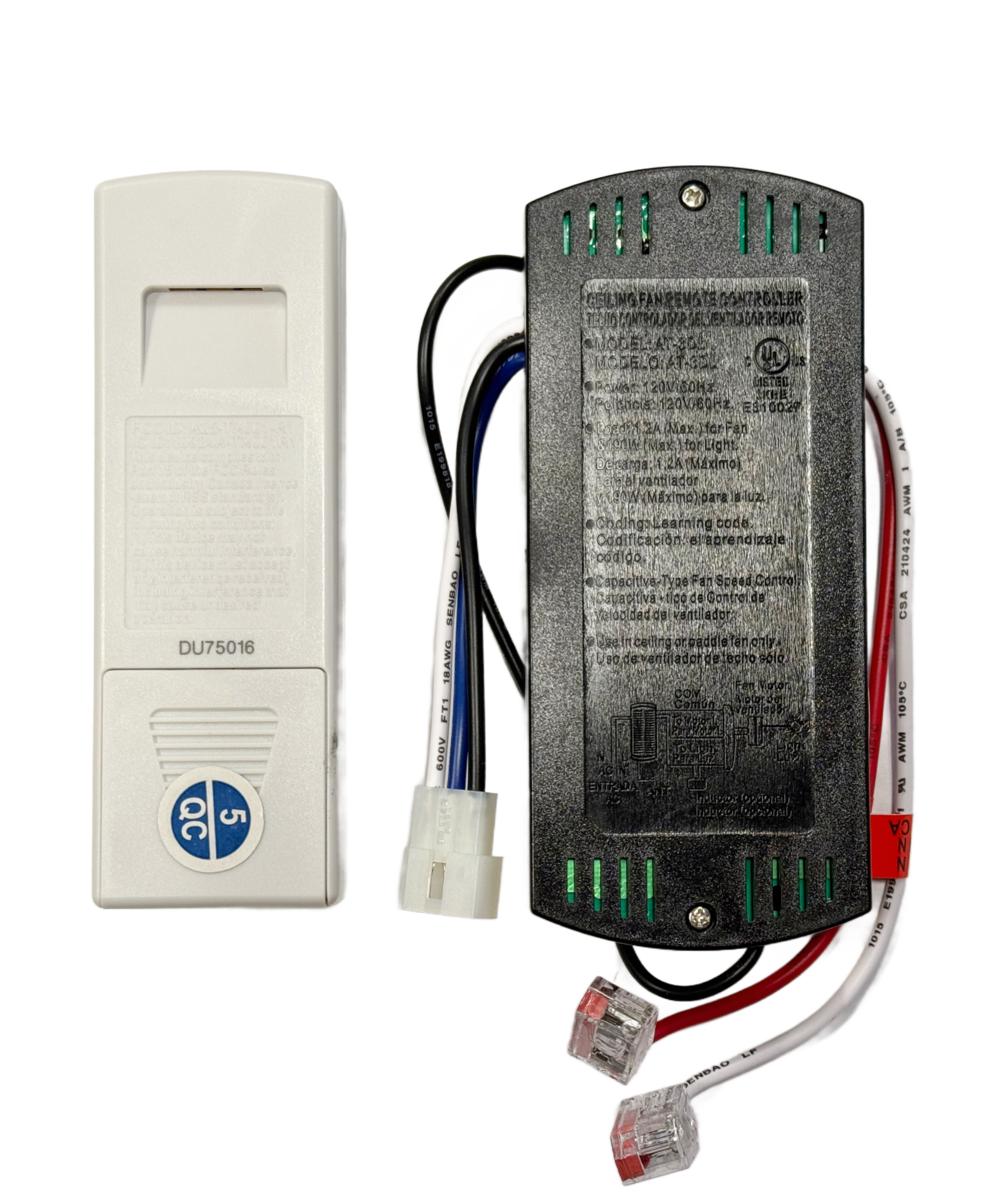 Harbor Breeze Remote Control and Receiver Kit for Crosswinds Ceiling Fans | A25-TX001-R1 | AT-3DL - 4L000005370