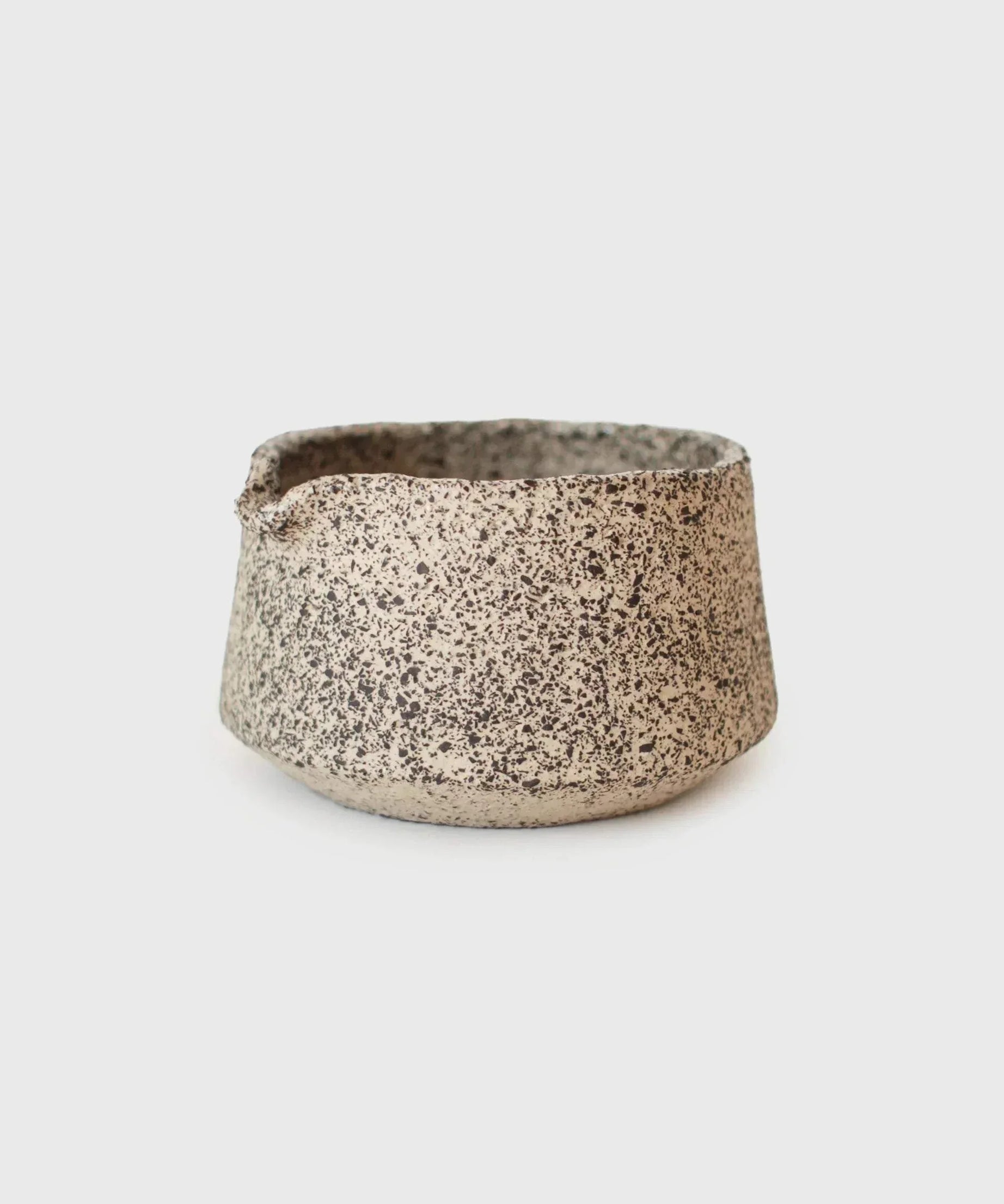 Handgefertigte Steingut-Matcha-Schale – Oats-Kollektion