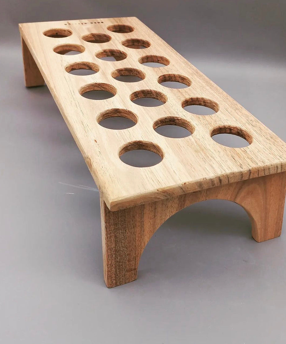 Hand-Carved Wooden Fridge Egg Tray