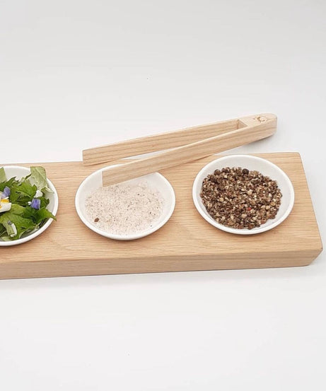 Magnetic Wooden Toast & Garnish Tongs