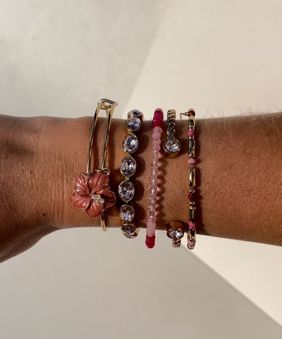 Hibiscus Charm Bangle