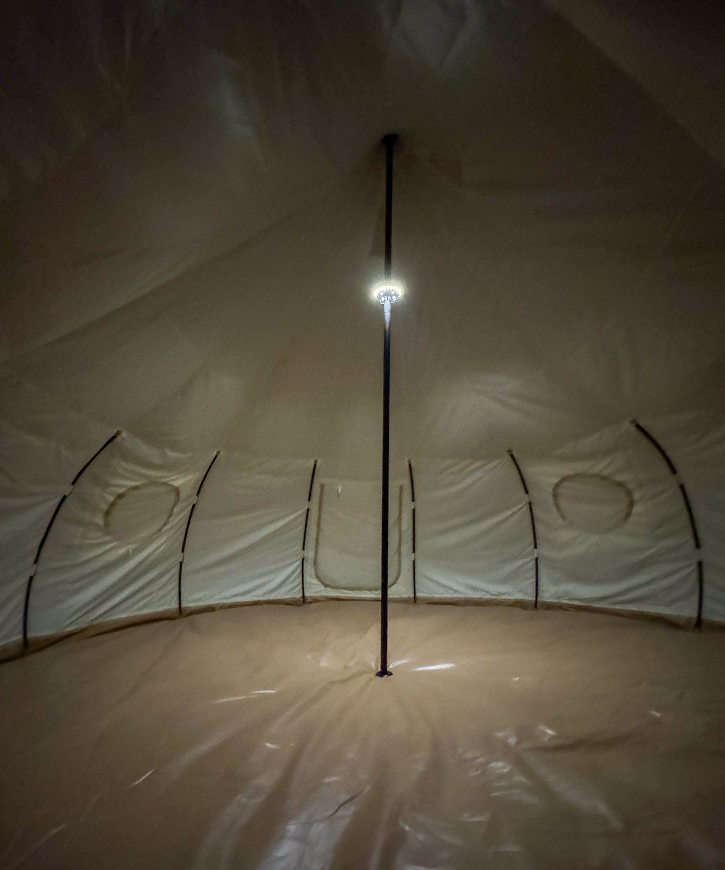Flush LED Tent Pole Light