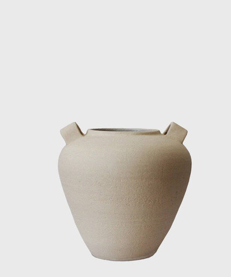 Handgemachte Steingutvase