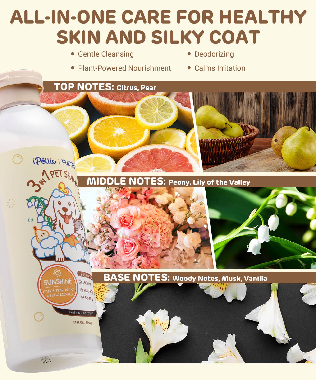 Furtasy Pet Shampoo, Sunshine & Cozy Formulas