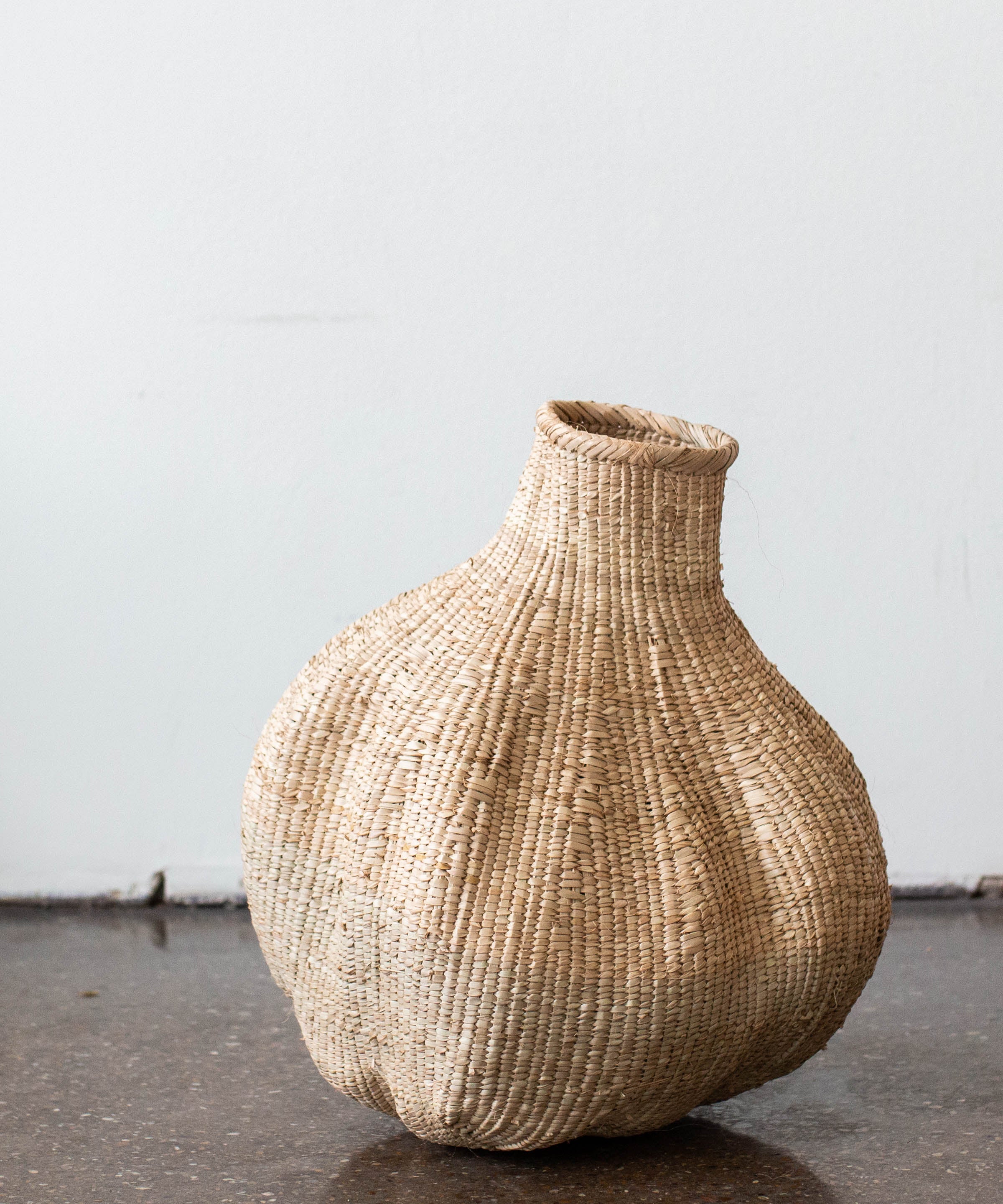 Ilala Garlic Gourd Handwoven African Basket