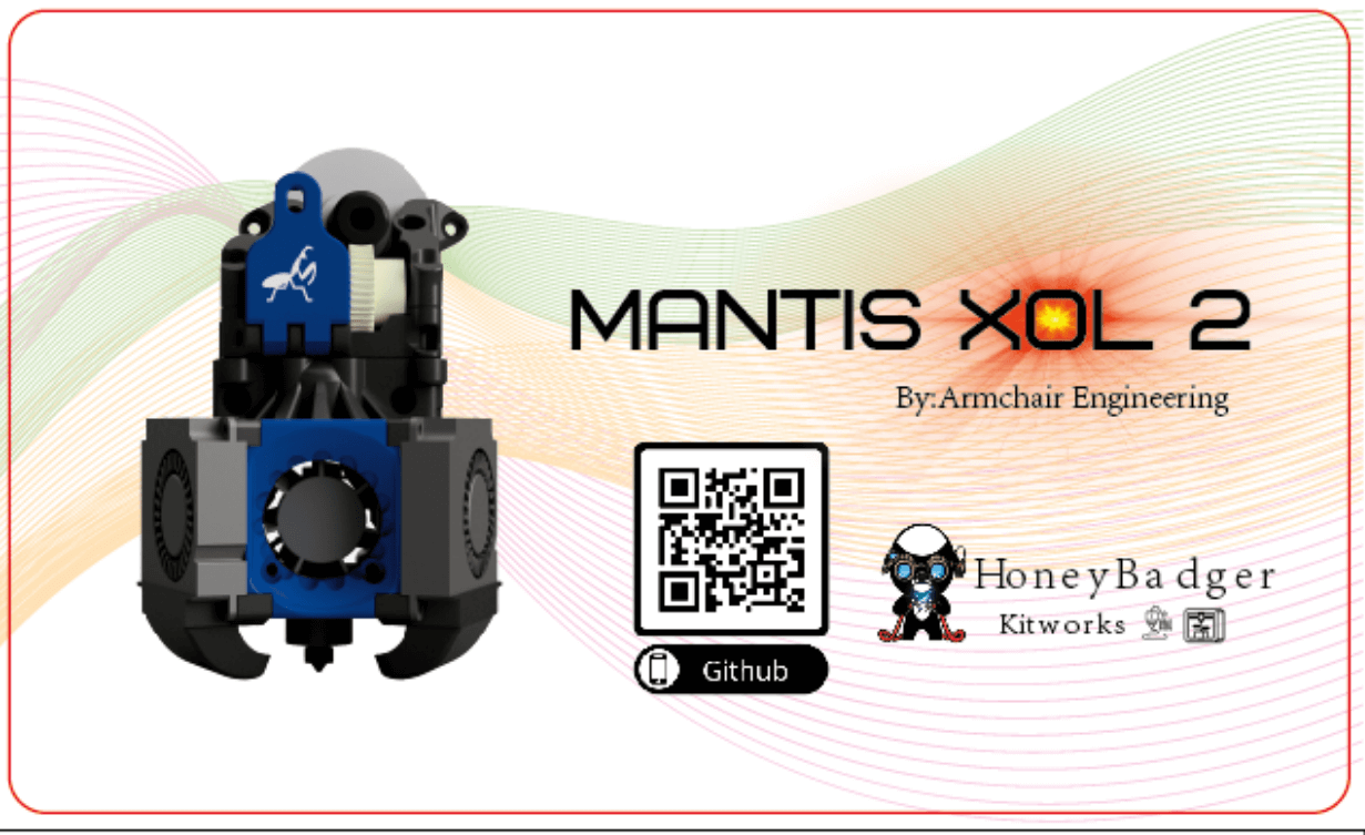 HoneyBadger Hardware Kit for the Armchair Engineering XOL Toolhead
