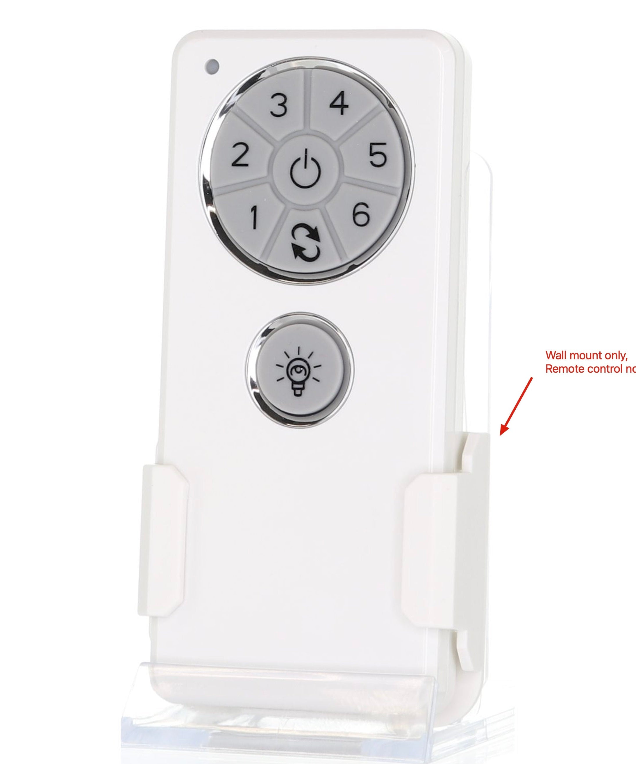 Anderic Wall Mount Bracket for DC1 Ceiling Fan Remote Controls | White | DC1WM