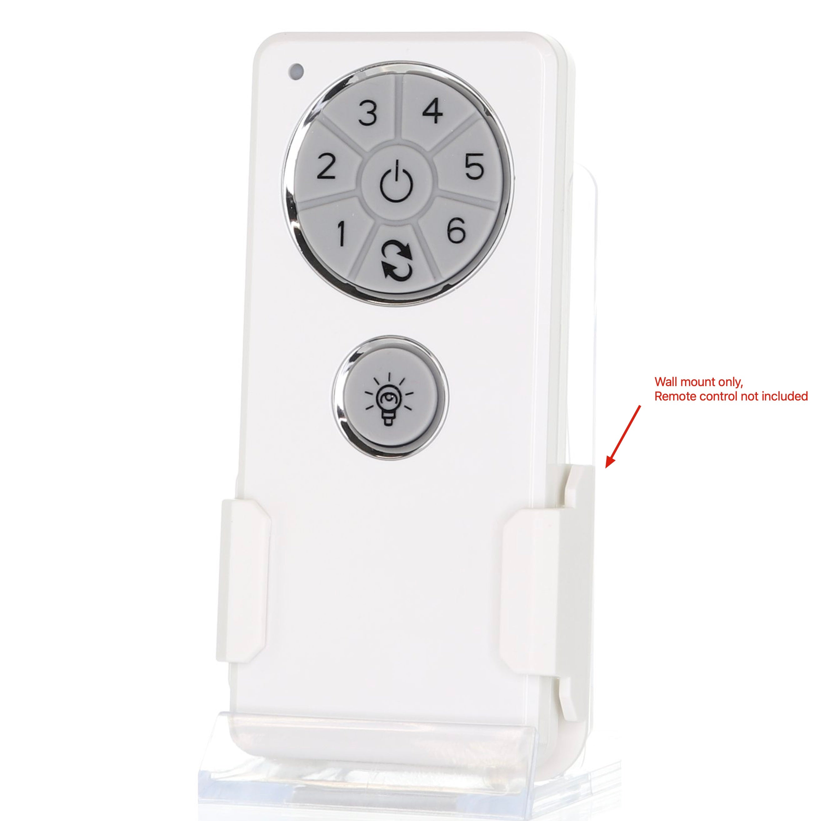 Anderic Wall Mount Bracket for DC1 Ceiling Fan Remote Controls | White | DC1WM