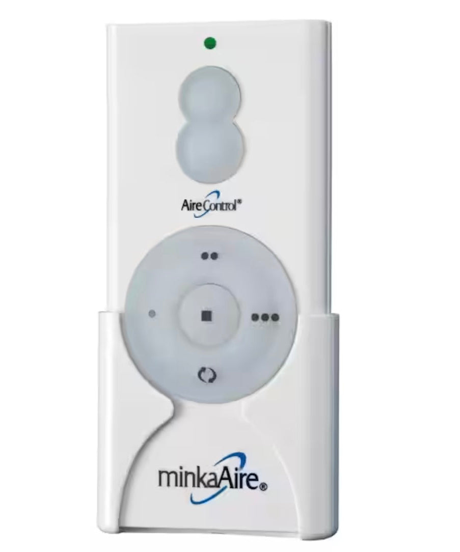 Minka-Aire 3-Speed 256 Bit Handheld Ceiling Fan Remote Control with Reverse Key - White - RCS212, TR110A, KUJCE10007