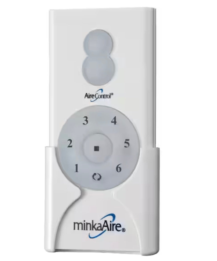 Minka-Aire AireControl 6-Speed 32 Bit Dimmer Handheld Ceiling Fan Remote Control - White - RC600, DL-4510, 2A767-DL4510