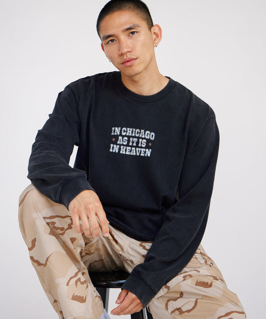 In Chicago as It Is in Heaven LS Heavyweight Tee