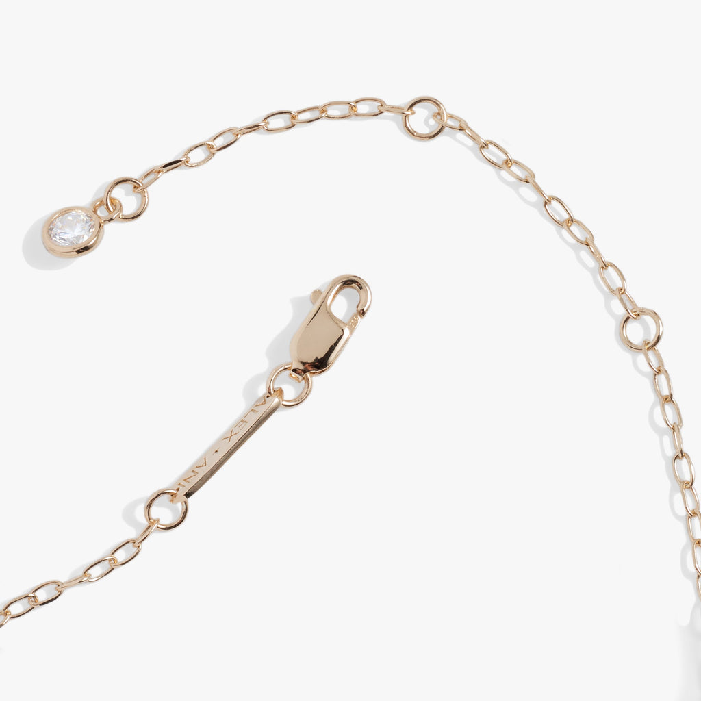 Initial S Precious Elongated Necklace