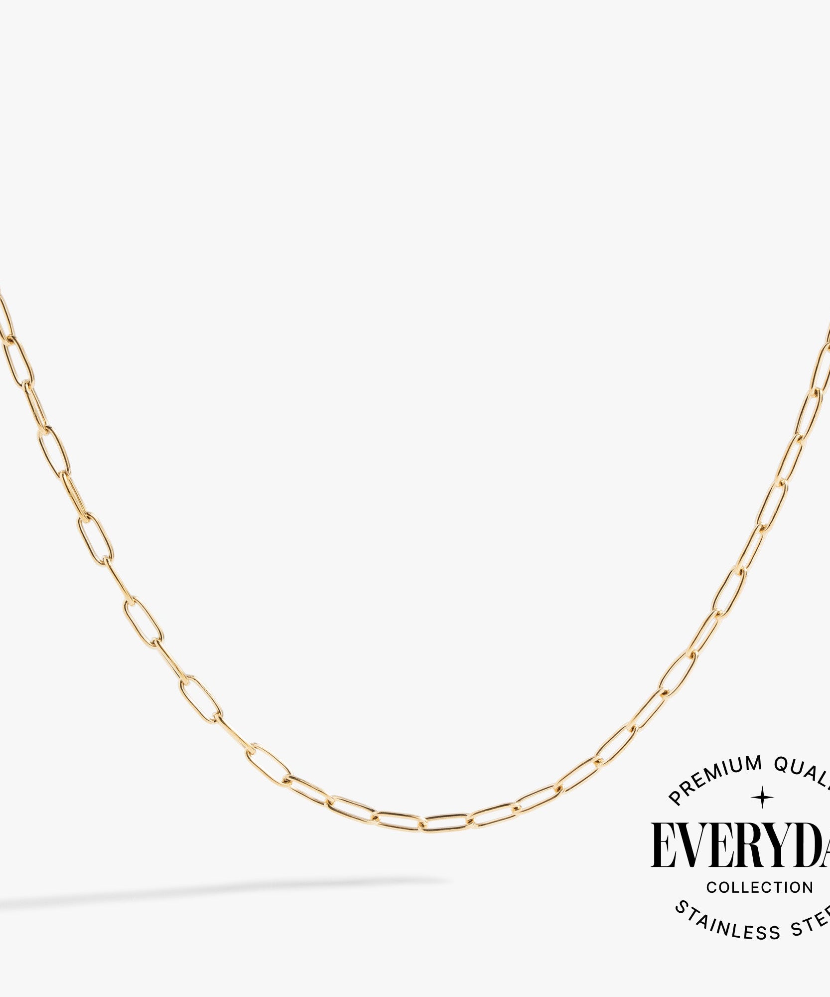 Paperclip Charm & Layering Necklace