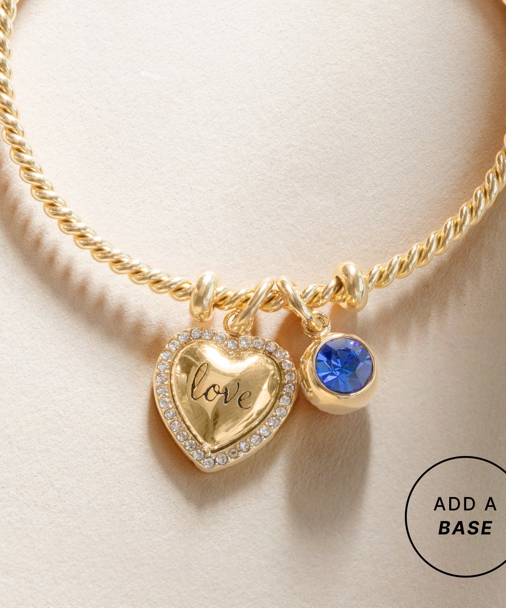 Love Pave Heart Interchangeable Charm