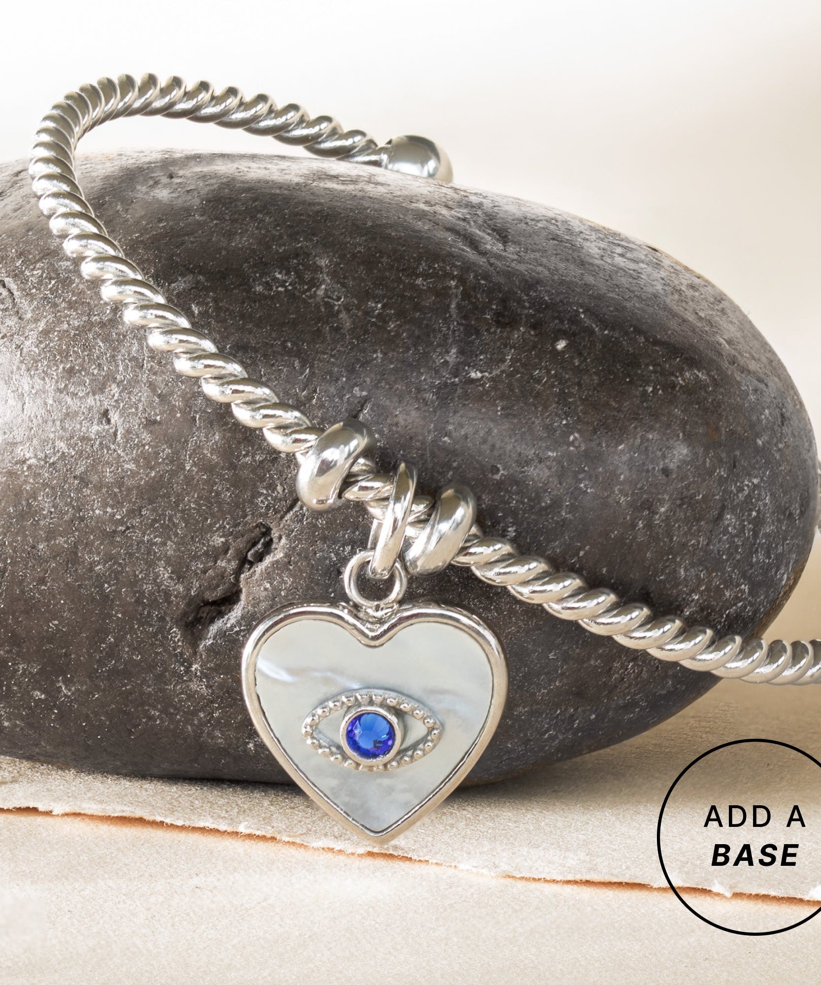 Evil Eye Heart Interchangeable Charm