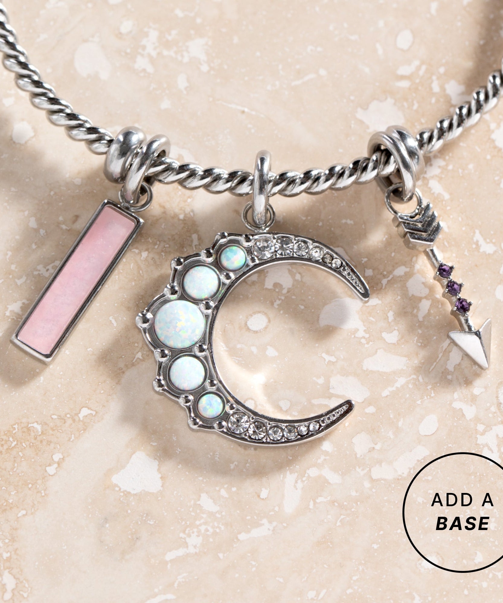 Opal Moon Interchangeable Charm