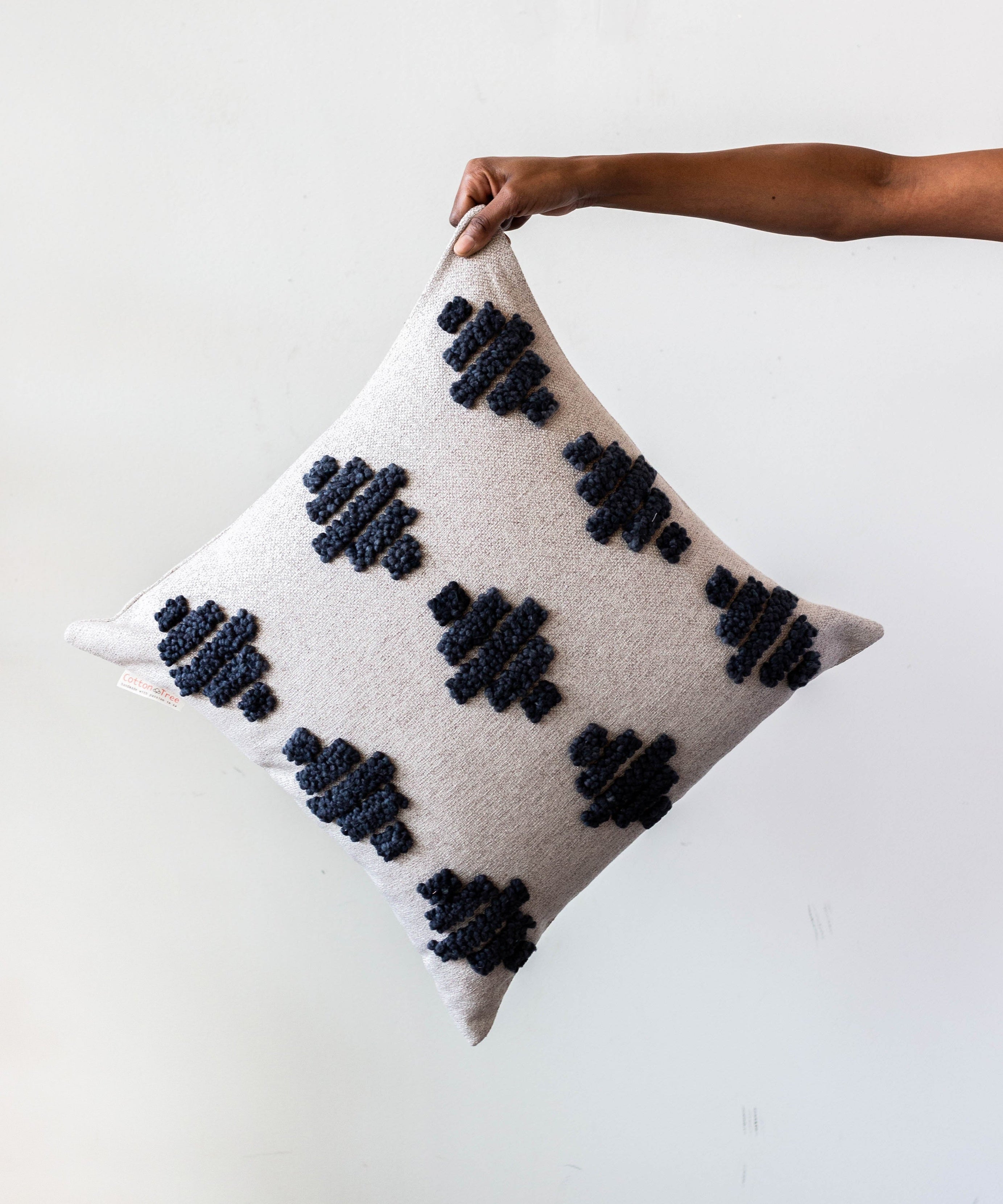Isuvinu Cotton Square Throw Pillow