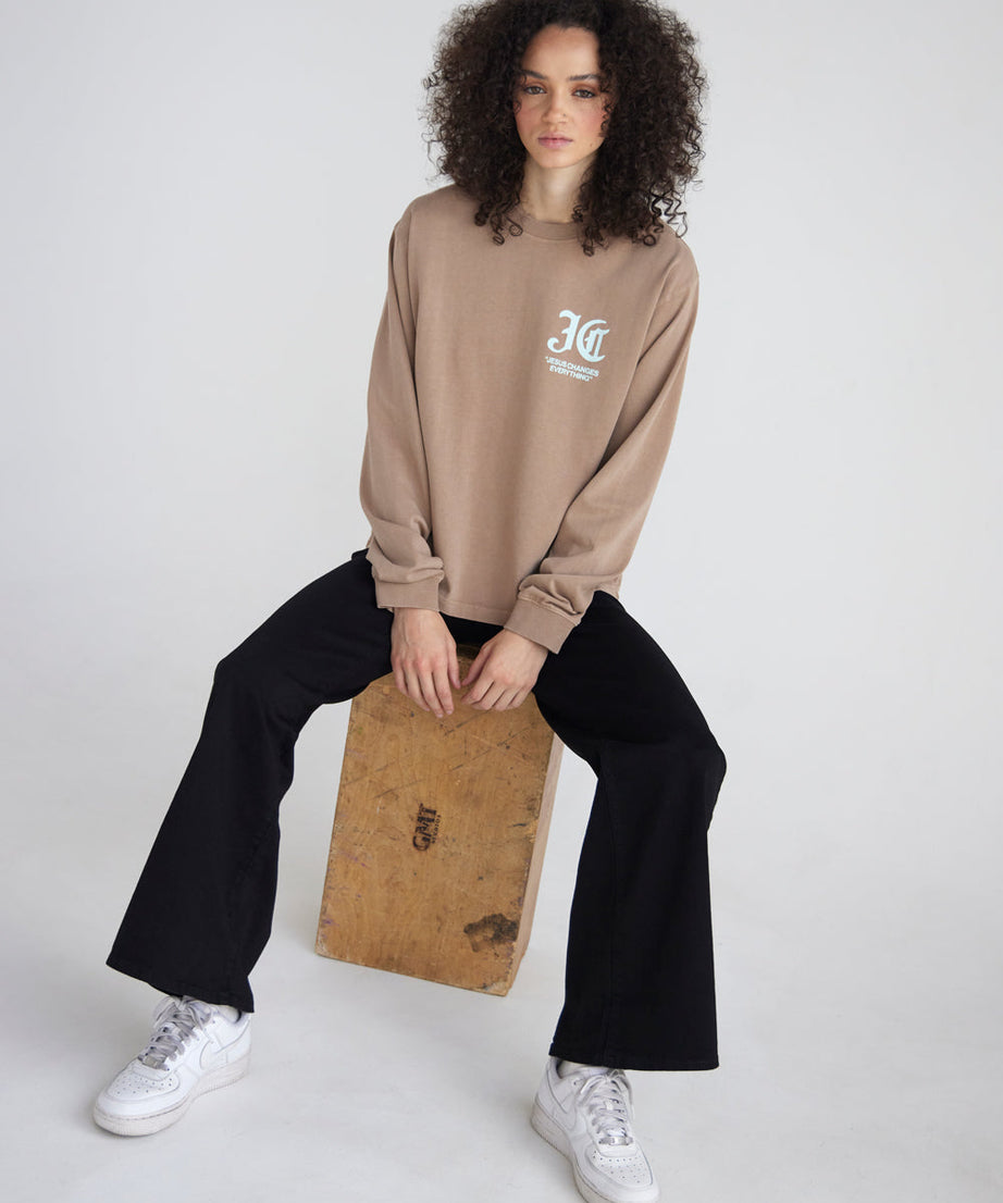 Jesus Changes Everything LS Heavyweight Tee