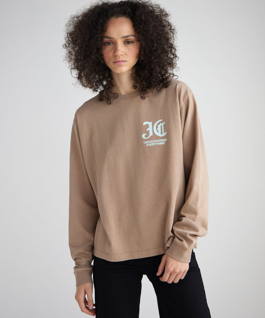 Jesus Changes Everything LS Heavyweight Tee