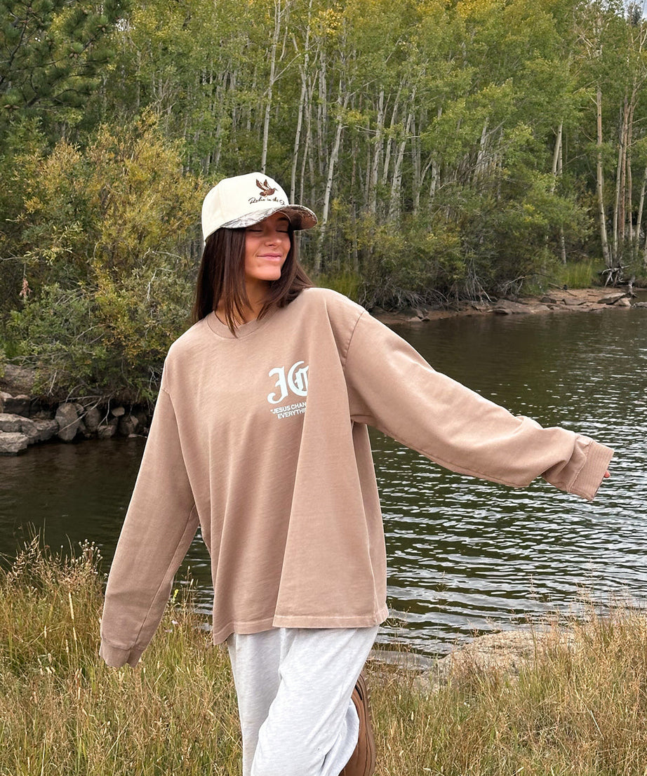 Jesus Changes Everything LS Heavyweight Tee