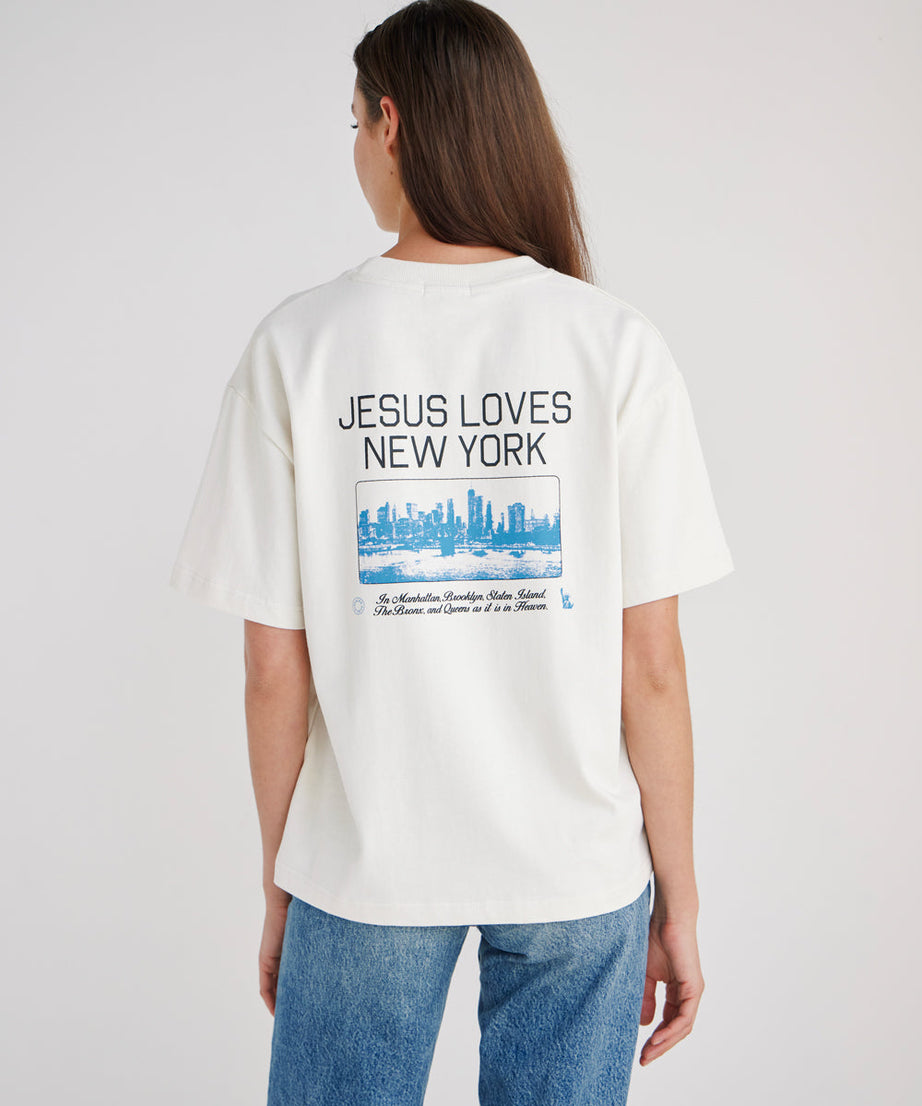 Jesus Loves New York Heavyweight Tee