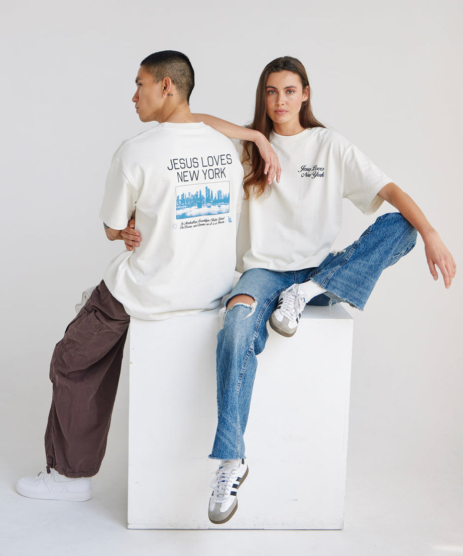 Jesus Loves New York Heavyweight Tee