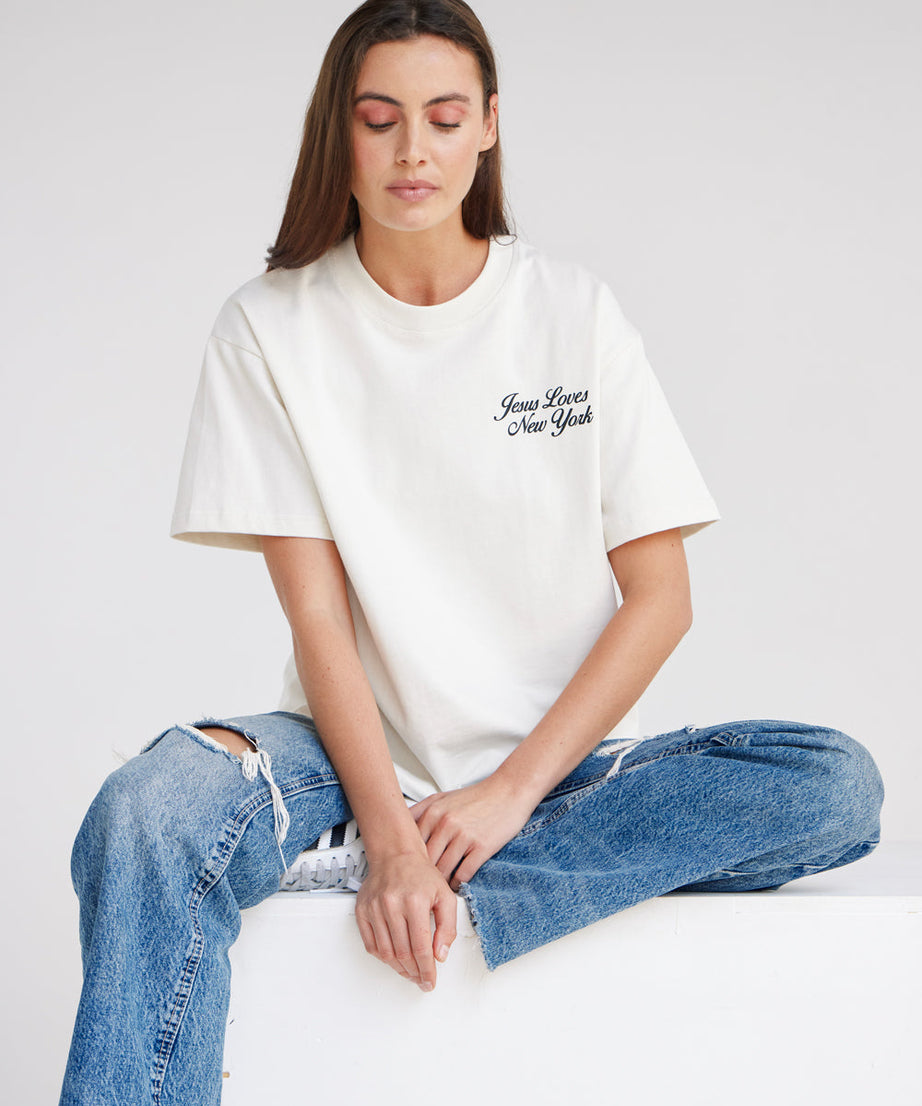 Jesus Loves New York Heavyweight Tee
