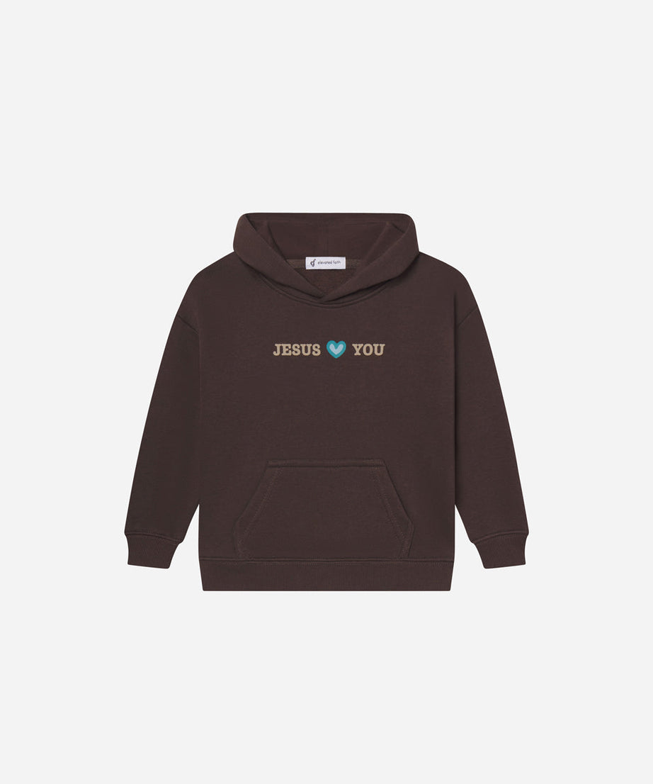 Jesus liebt dich Kinder Hoodie