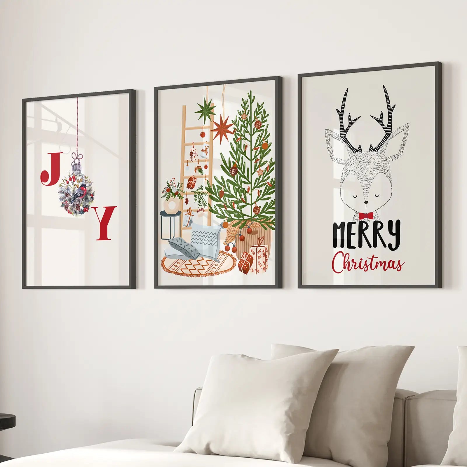 Kinderzimmer Weihnachten Winter Kunst Poster Wohndeko
