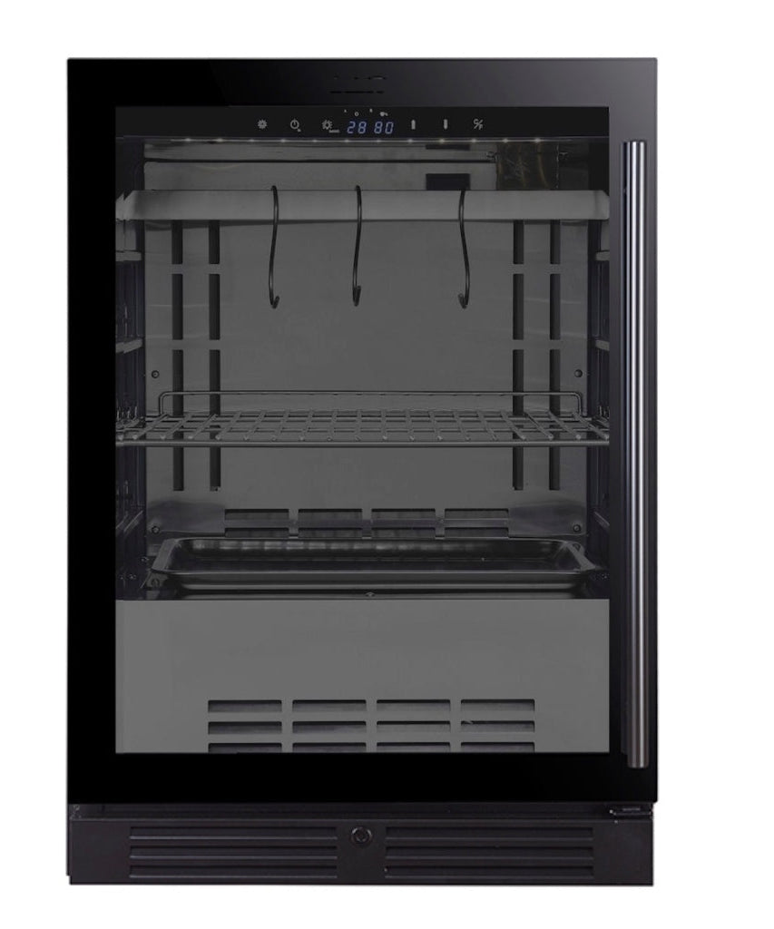 24″ Glass‑Door Meat Aging Fridge