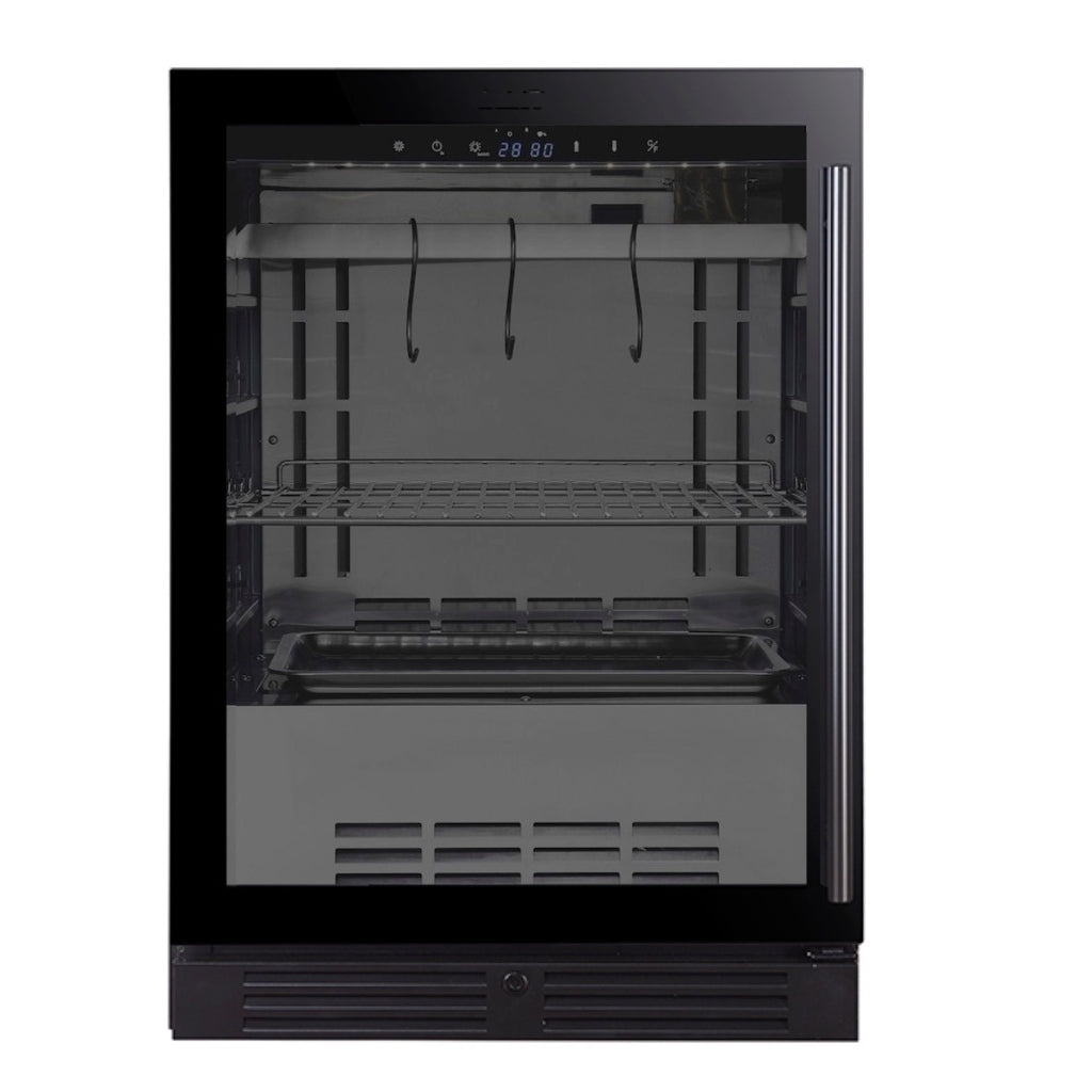 24″ Glass‑Door Meat Aging Fridge