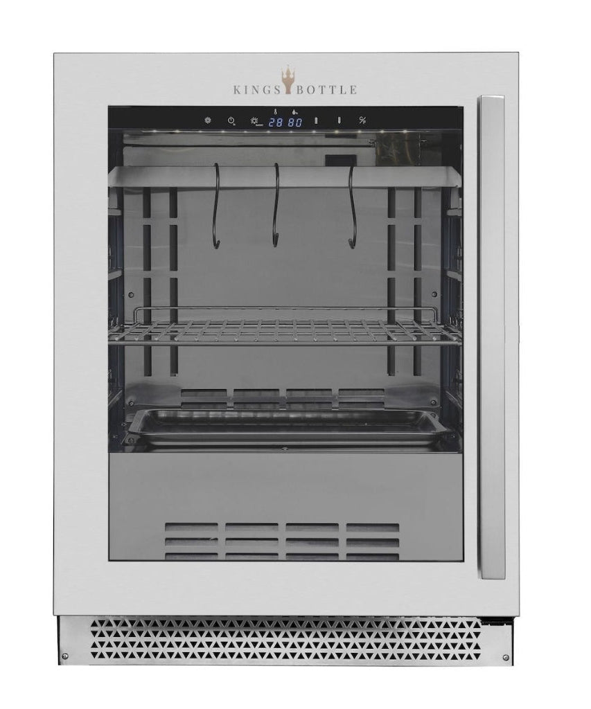 24″ Glass‑Door Meat Aging Fridge