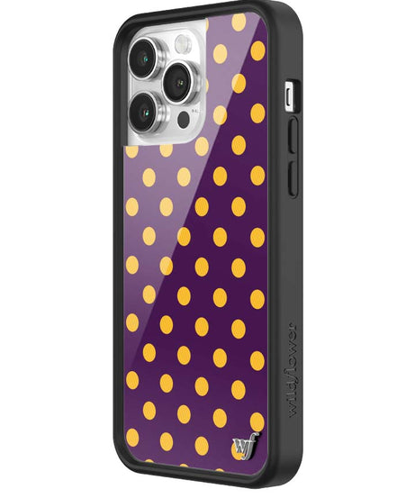 Polka Dot | Purple and Yellow iPhone Case
