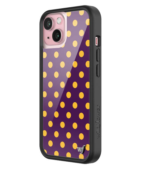 Polka Dot | Purple and Yellow iPhone Case