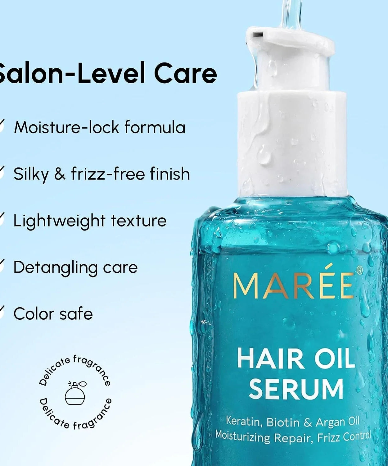 Keratin Oil Serum for Smooth Hair
