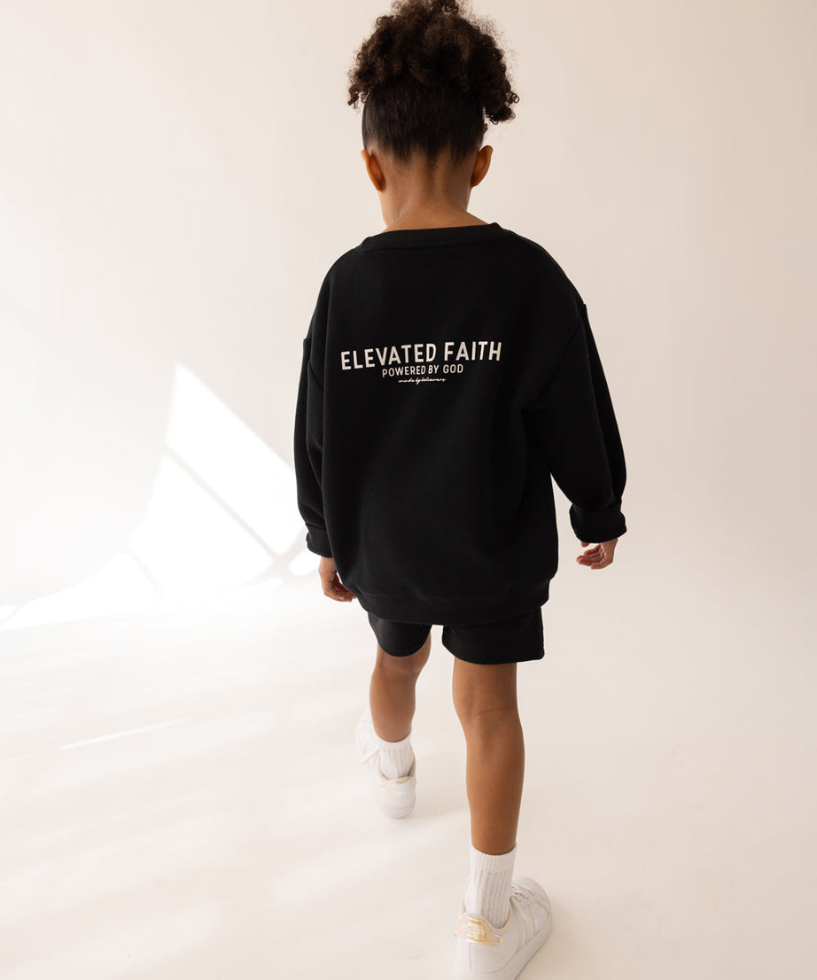 Kingdom Club Black Kids Rundhalsausschnitt