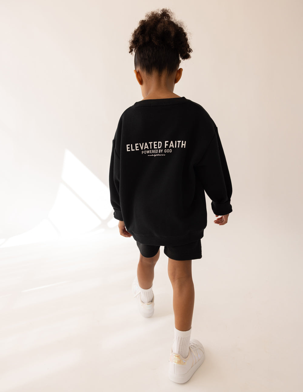 Kingdom Club Black Kids Rundhalsausschnitt