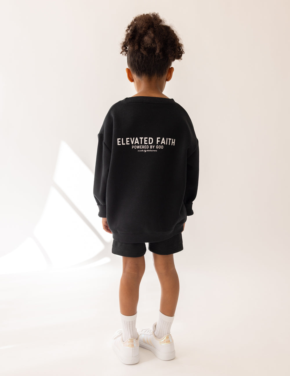 Kingdom Club Black Kids Rundhalsausschnitt