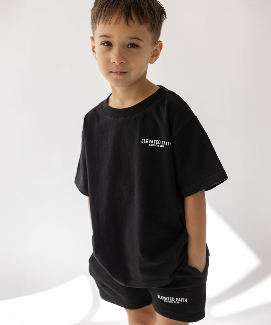 Kingdom Club Schwarzes Kinder-T-Shirt
