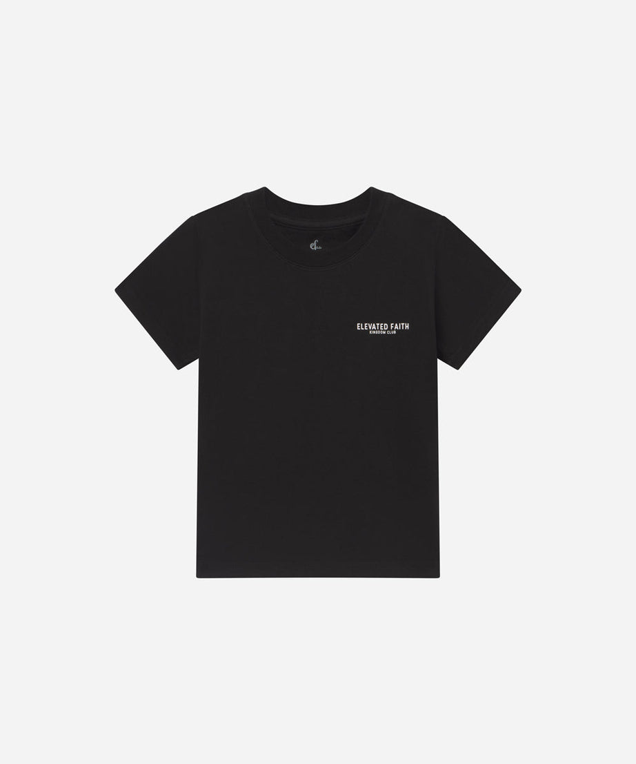 Kingdom Club Schwarzes Kinder-T-Shirt