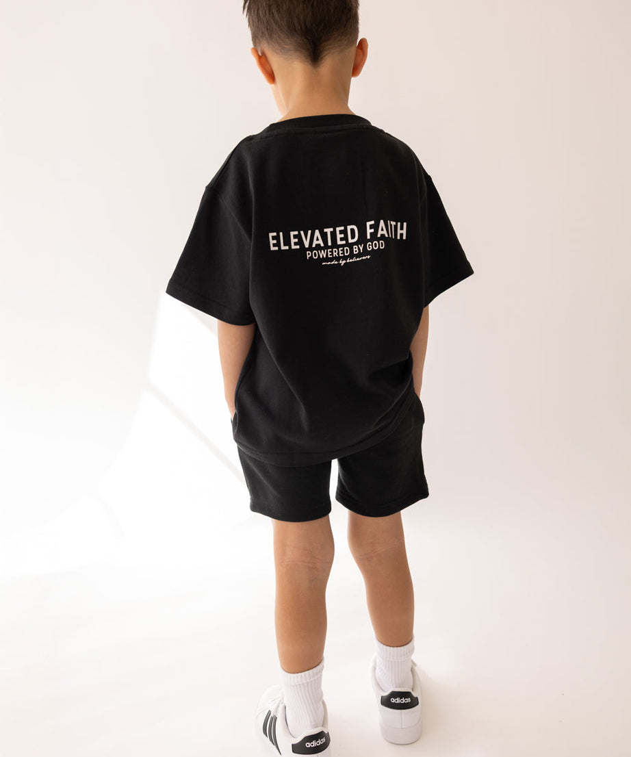 Kingdom Club Schwarzes Kinder-T-Shirt