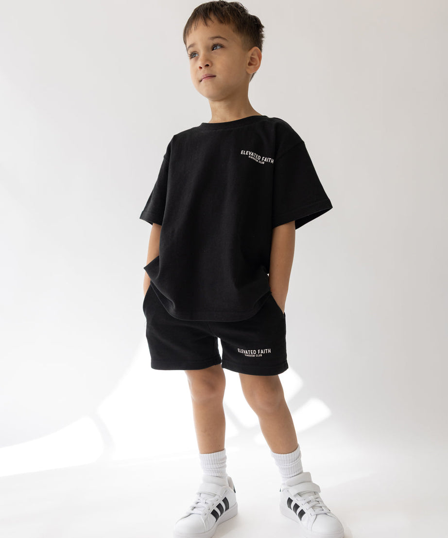 Kingdom Club Schwarzes Kinder-T-Shirt